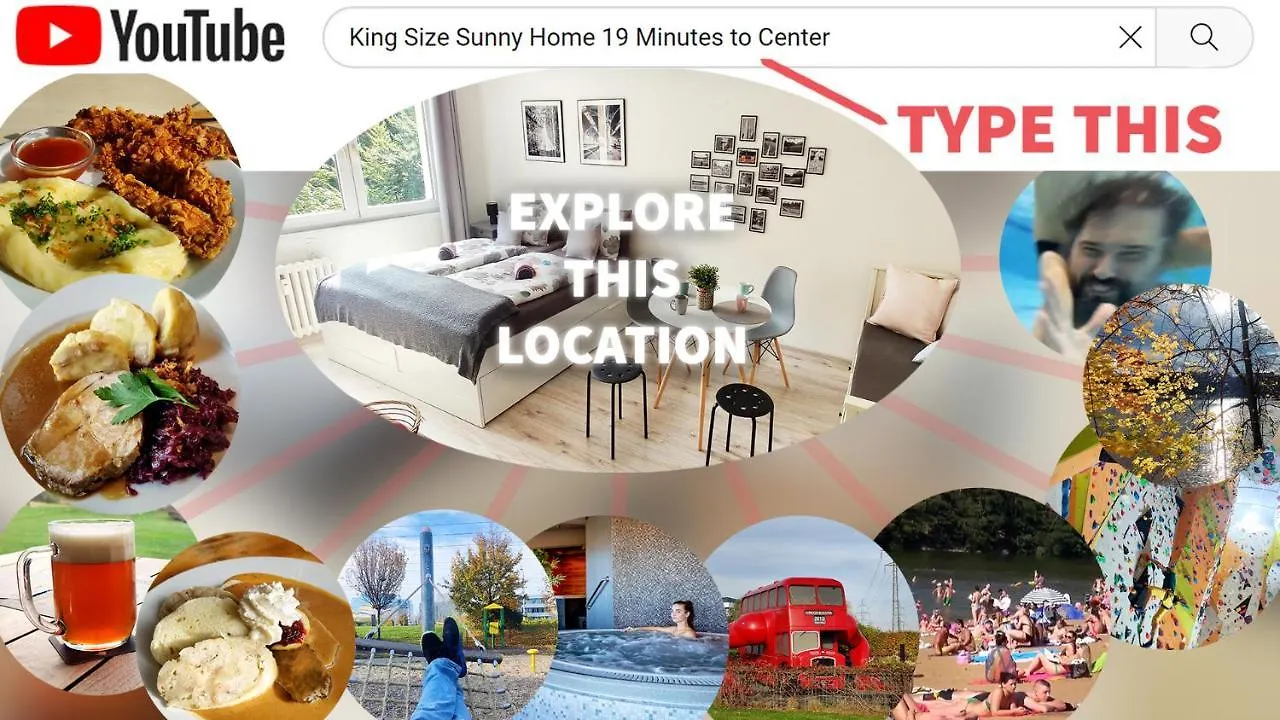 King Size Sunny Home 19 Minutes To Center Praha Apartmán